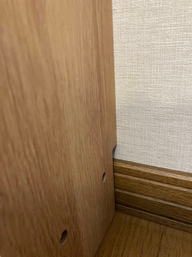 カウンター下　薄型　引き戸収納　木製　スライド扉　収納キャビネット