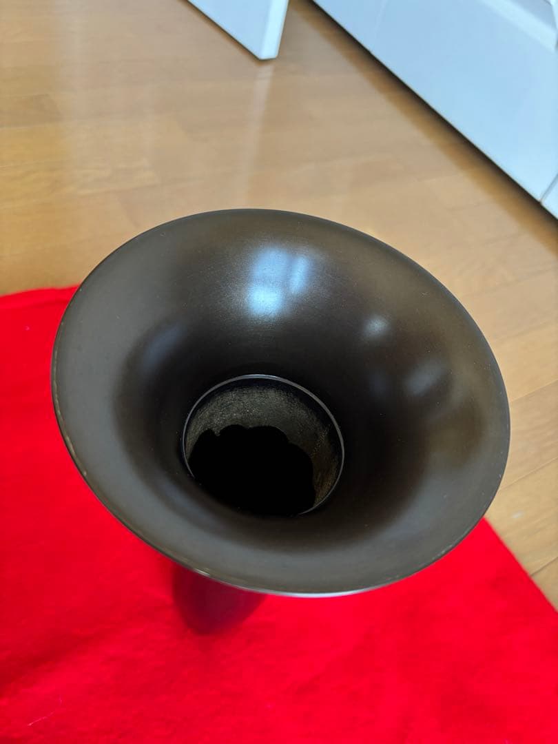 池坊 銅器の花器 一佳