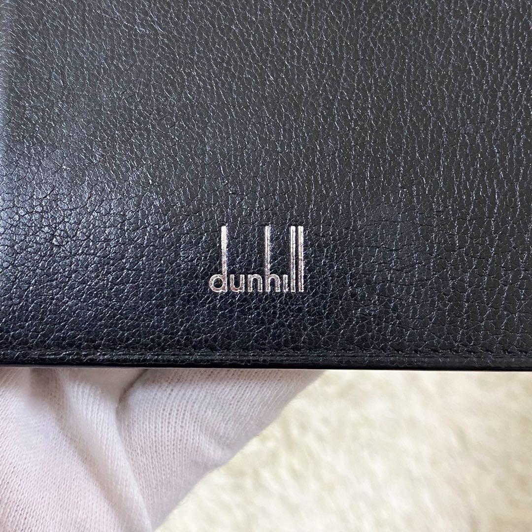 【美品】ダンヒル マネークリップ ブラック 黒 二つ折り コンパクトウォレット
