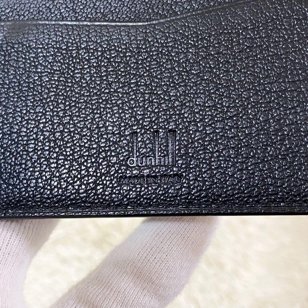 【美品】ダンヒル マネークリップ ブラック 黒 二つ折り コンパクトウォレット