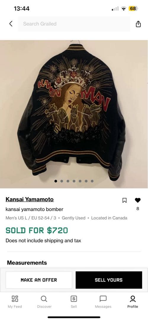 kansai yamamoto 90s vintage レーザースタジャン