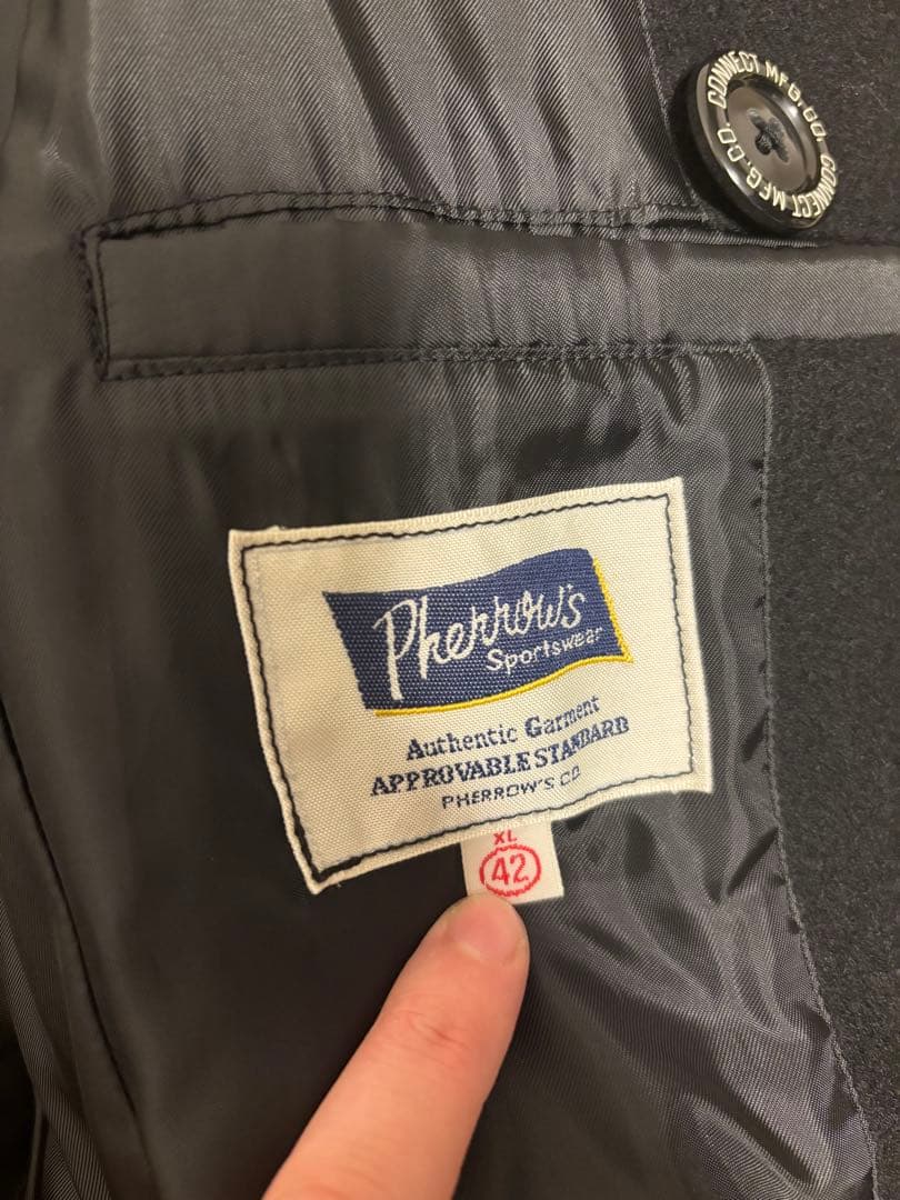 Pherrow's PO-J1 Pコート ピーコート ウール