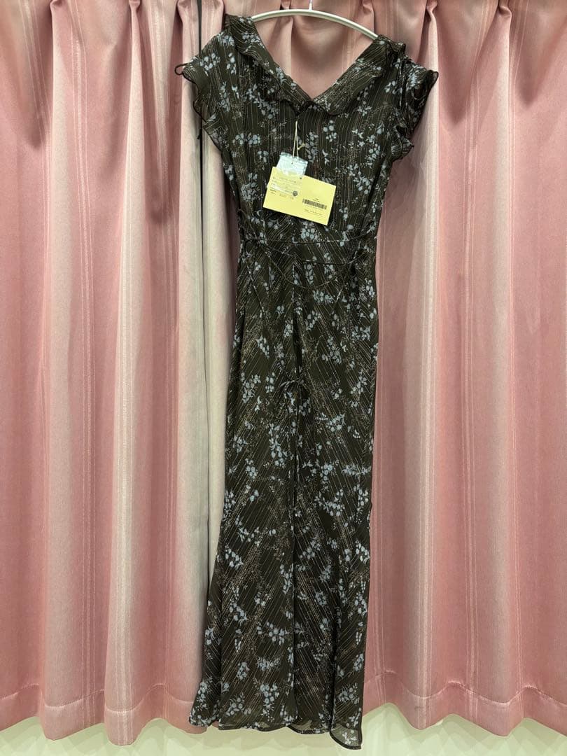 ブーケドゥボヌールドレス　ブラウン