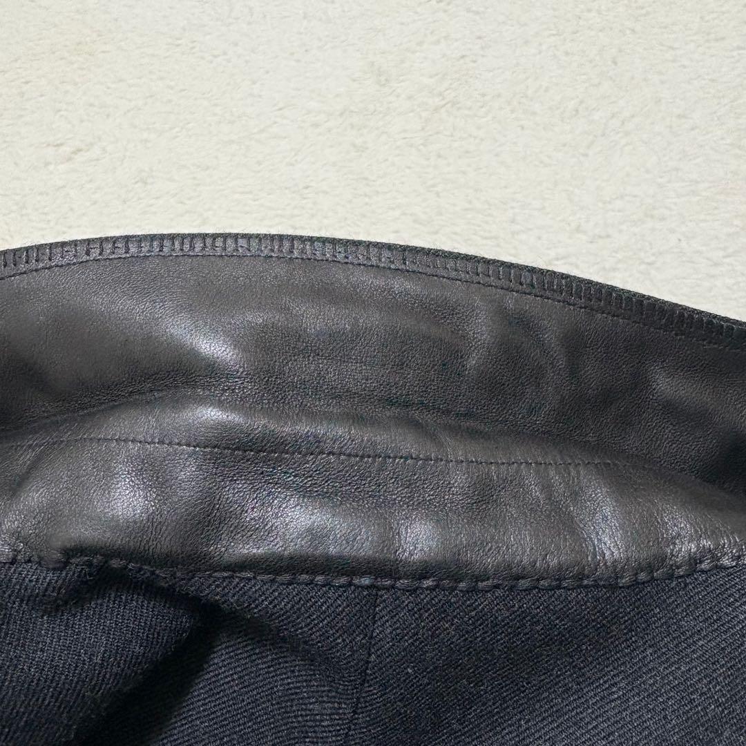 極美　サンローラン　テーラードジャケット　エディ期　ダークグレー　イタリア製　S