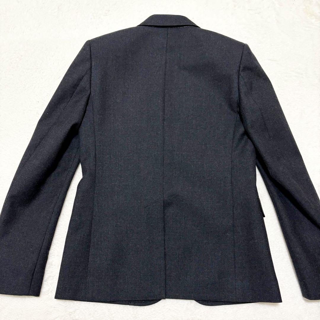 極美　サンローラン　テーラードジャケット　エディ期　ダークグレー　イタリア製　S