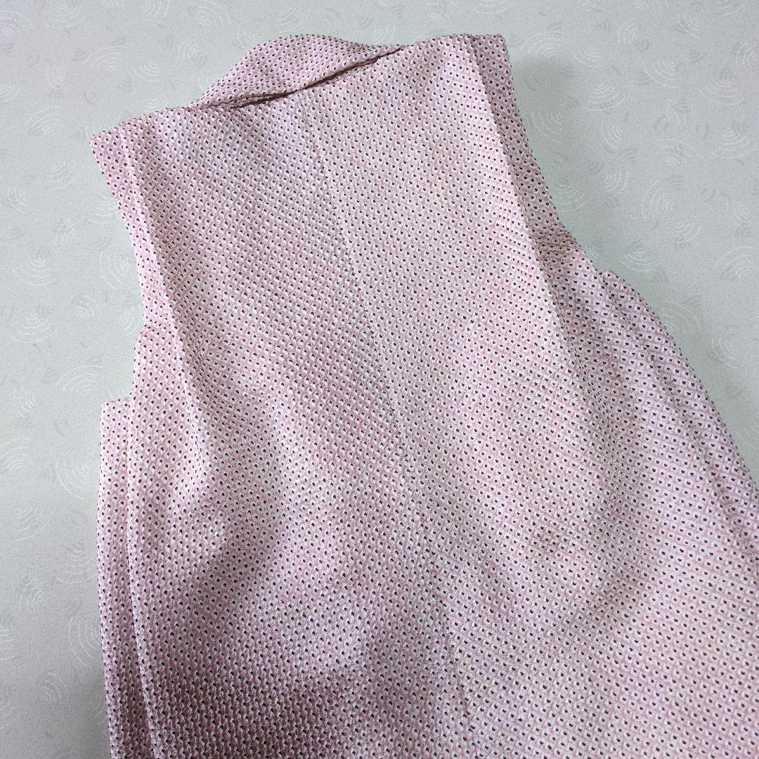 七五三３歳正絹総絞り手縫いの被布（くすみピンク）