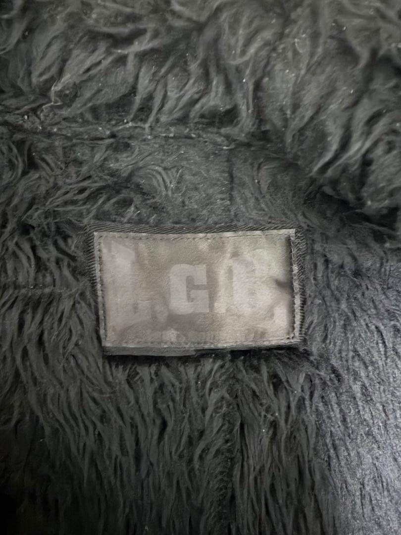 フード付き ブラック ダッフルコート サイズO