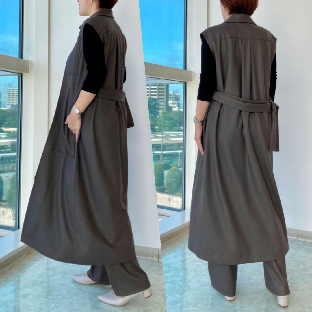 theory luxe 2WAY ロングジレ ロングワンピース