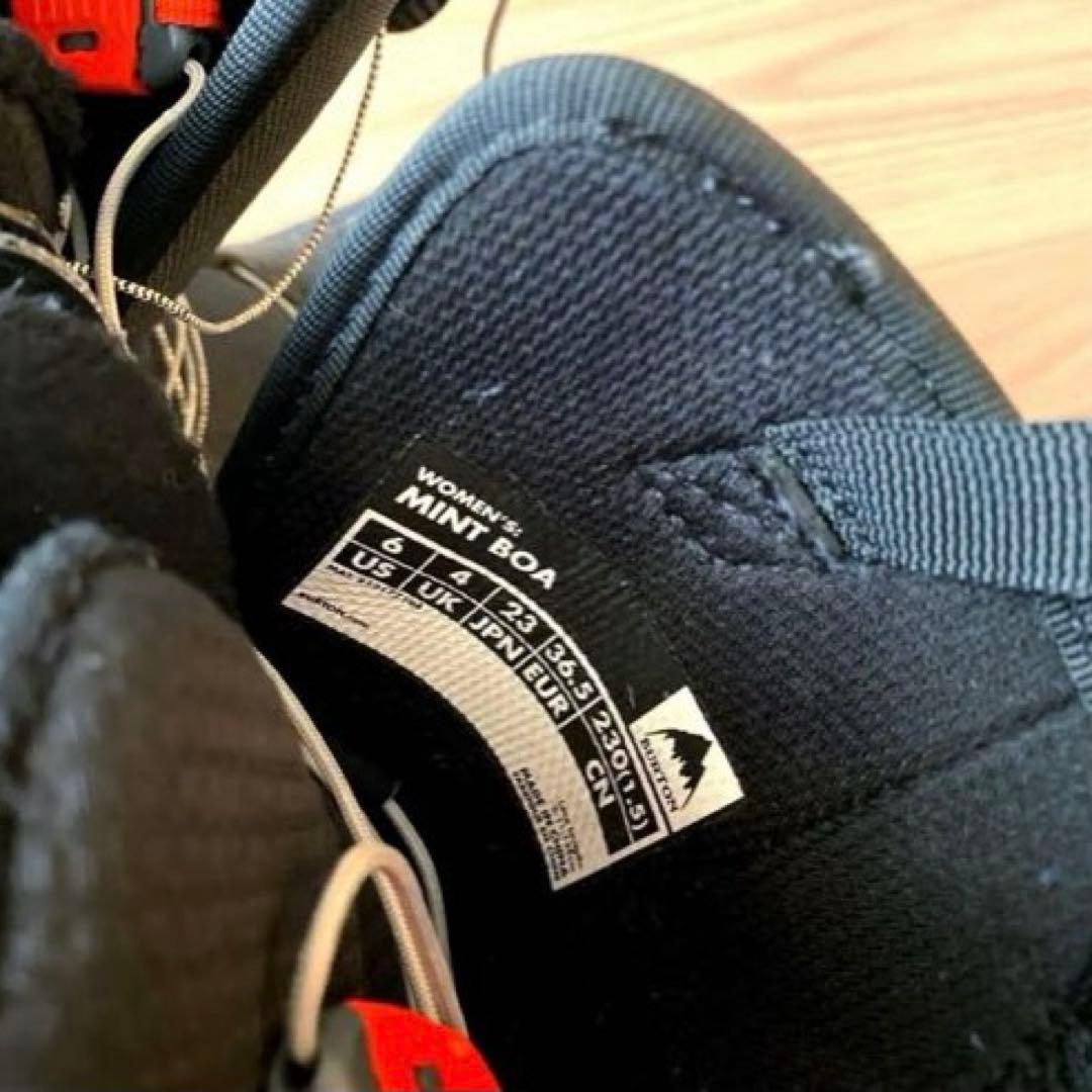 【セール！】Burton ミント BOA スノーボードブーツ 23cm ブラック