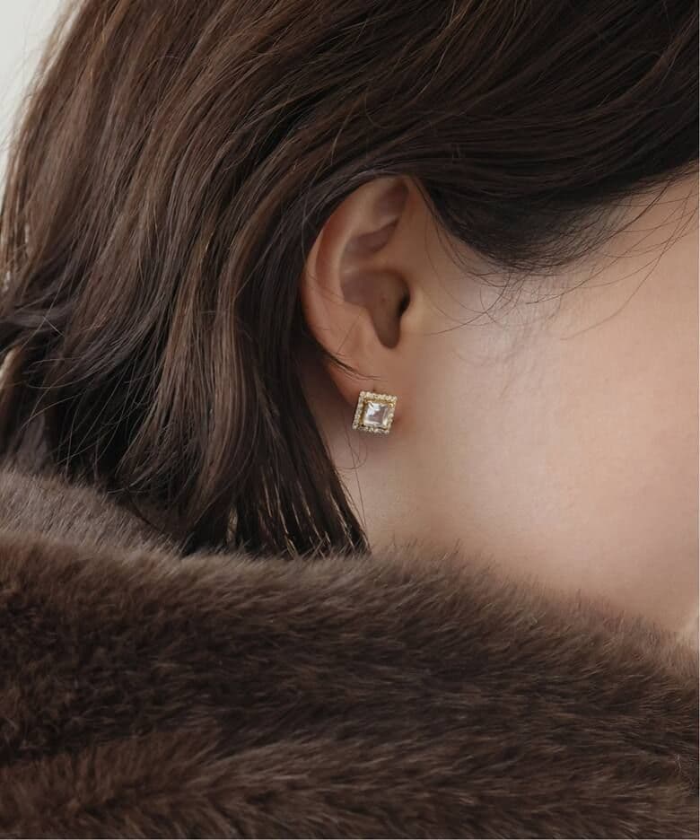 スローブイエナ　ODUL/オジュール SLOBE別注 スクエアカットピアス