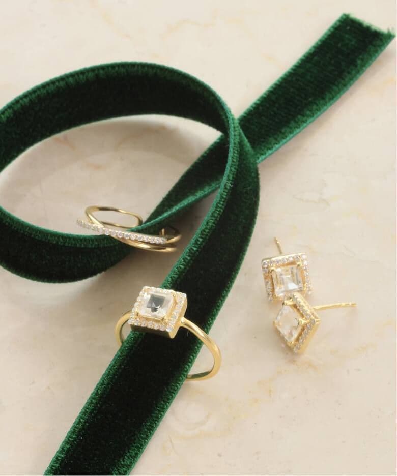 スローブイエナ　ODUL/オジュール SLOBE別注 スクエアカットピアス