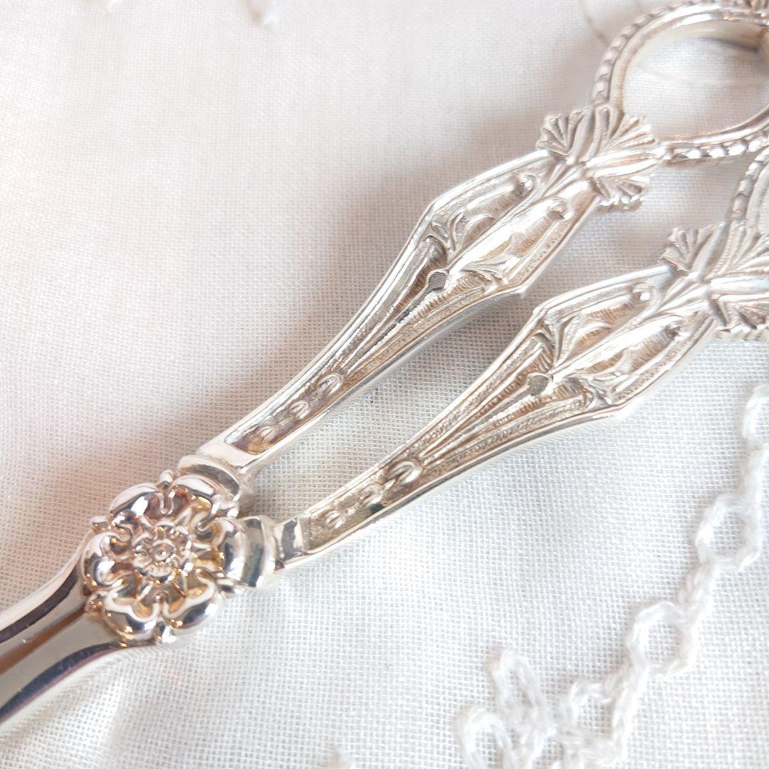 マッピング＆ウエッブ　グレープシザー　シルバープレート　アンティーク　イギリス