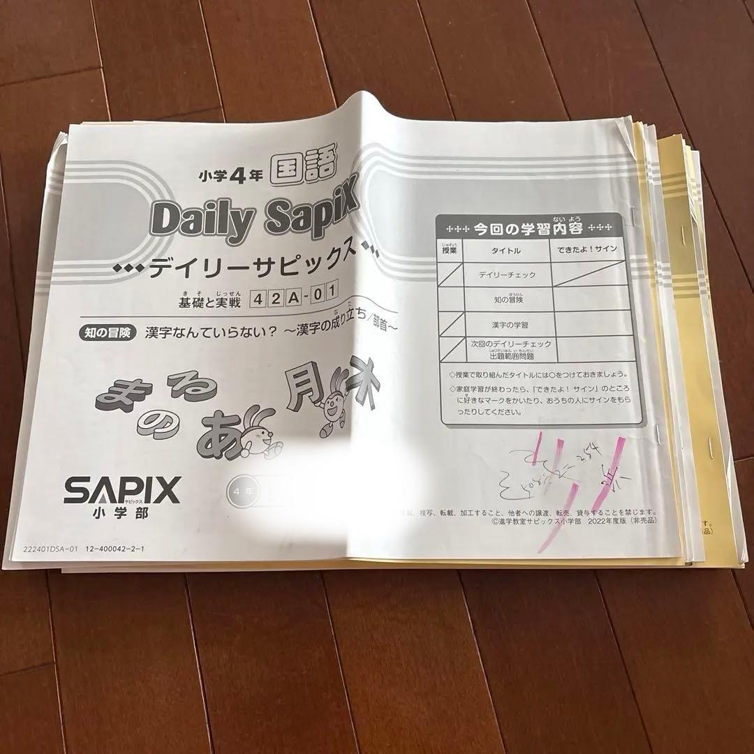 2022年度小学4年国語デイリーサピックス