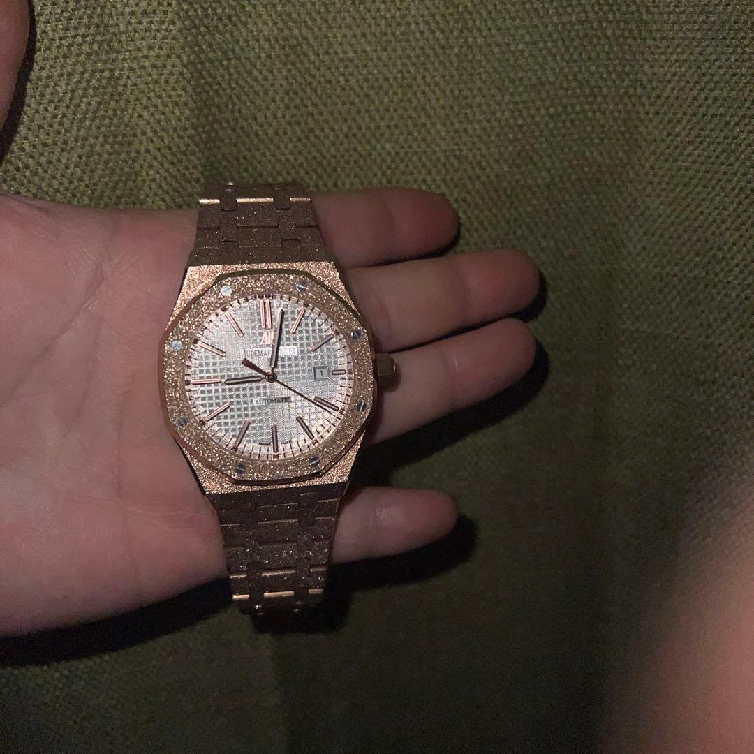 AP自動巻き　フロステッドピンクゴールド