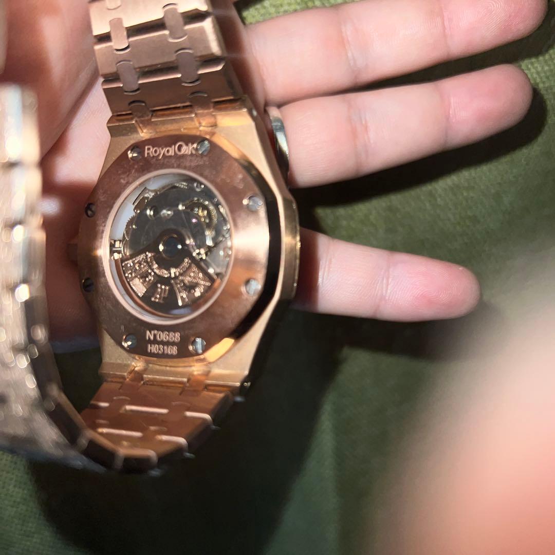 AP自動巻き　フロステッドピンクゴールド