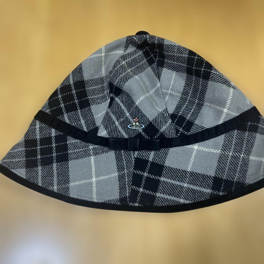 Vivienne Westwood チェック柄ウールハット