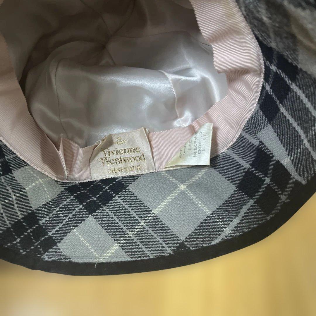 Vivienne Westwood チェック柄ウールハット