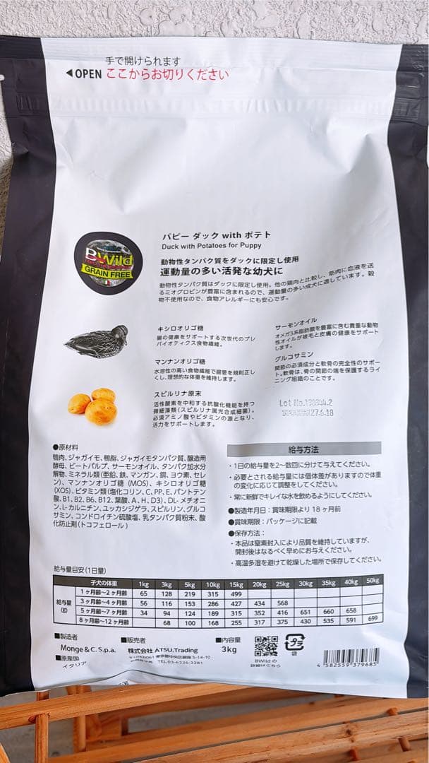 B-Wild グレインフリー ダック with ポテト2セット