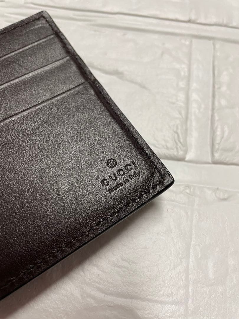 【匿名配送】GUCCIグッチ シマ　2つ折マネークリップ　❤︎
