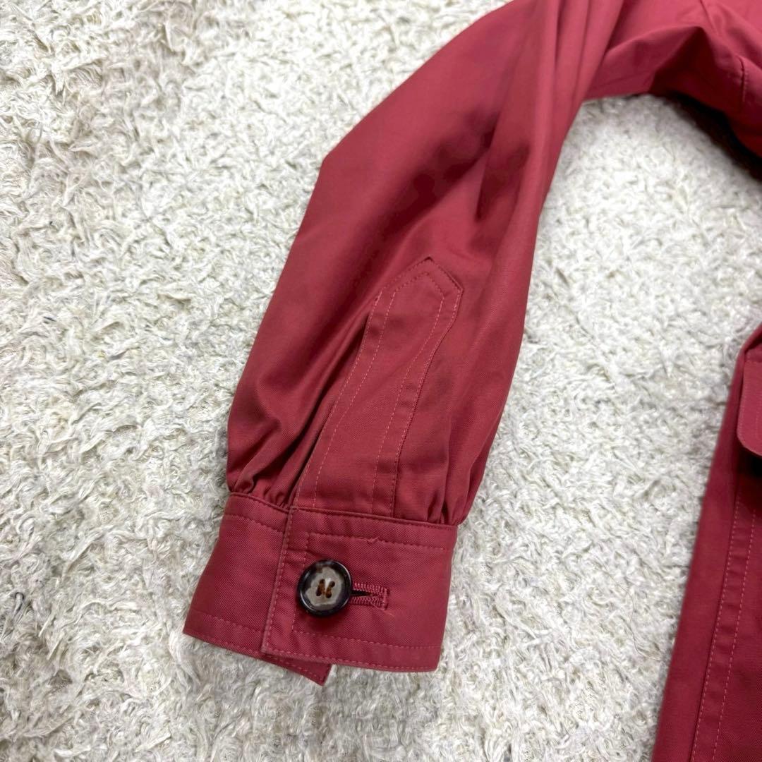 イヴサンローラン YSL トレンチコート ベルト エポレット レッド L