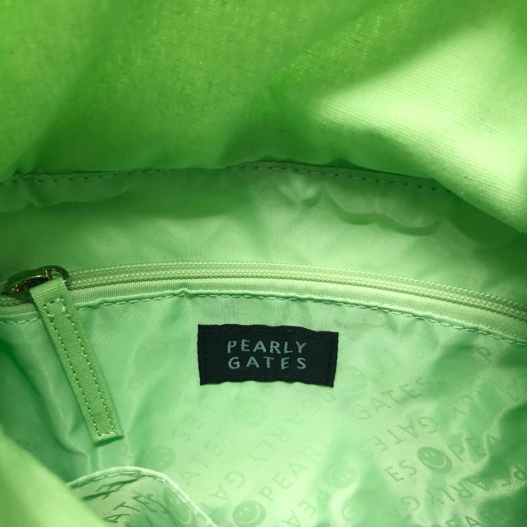 ○★新品未使用　PEARLY GATES　パイルカートバッグ　グリーン系