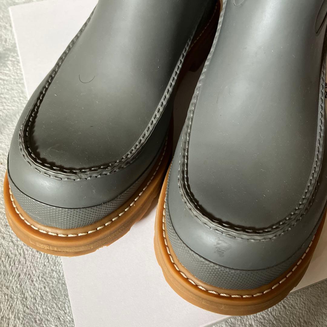 夏男さん★美品　Hunter 希少カラー長靴　メンズ　27センチグレー　ハンター
