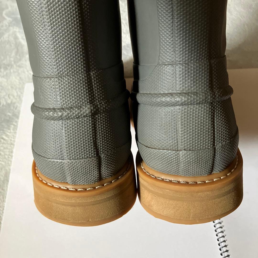 夏男さん★美品　Hunter 希少カラー長靴　メンズ　27センチグレー　ハンター