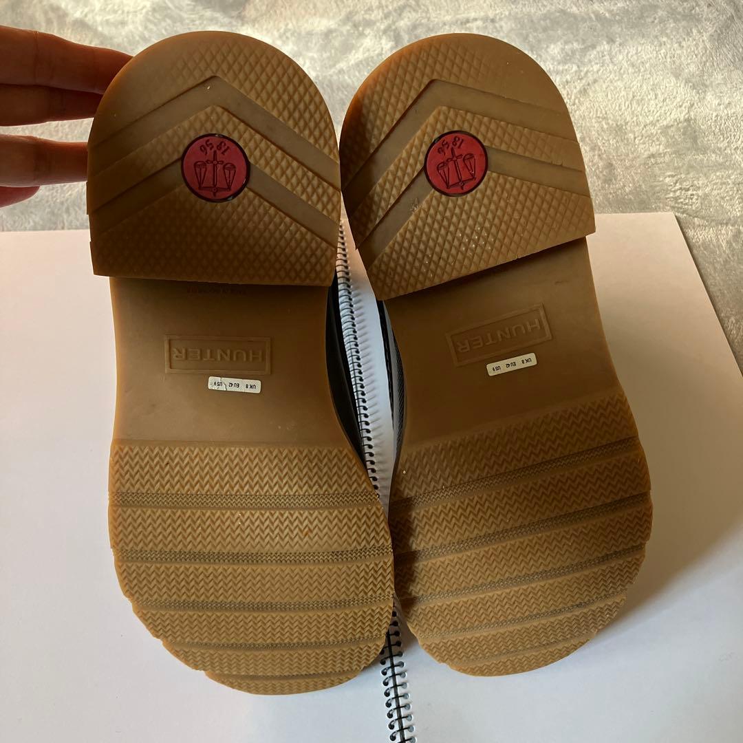 夏男さん★美品　Hunter 希少カラー長靴　メンズ　27センチグレー　ハンター