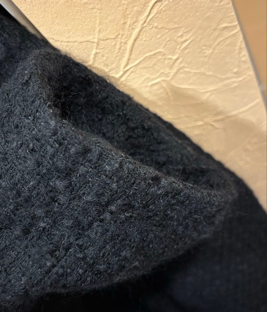 MINAMI TANAKA×CLANE OVER TWEED COAT ブラック