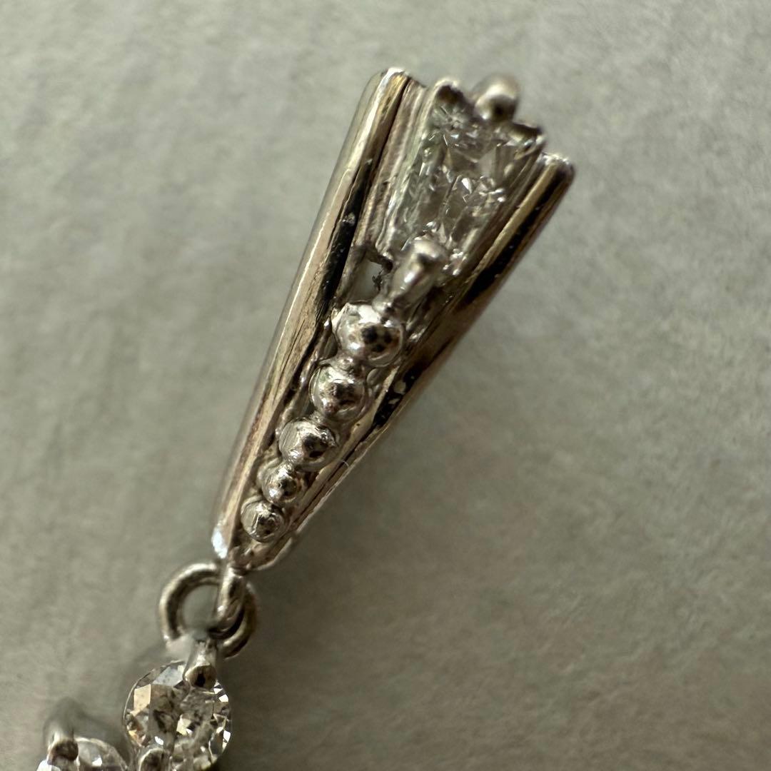 アンティークpt900ダイヤペンダント0.29/0.43ct 雰囲気が良い