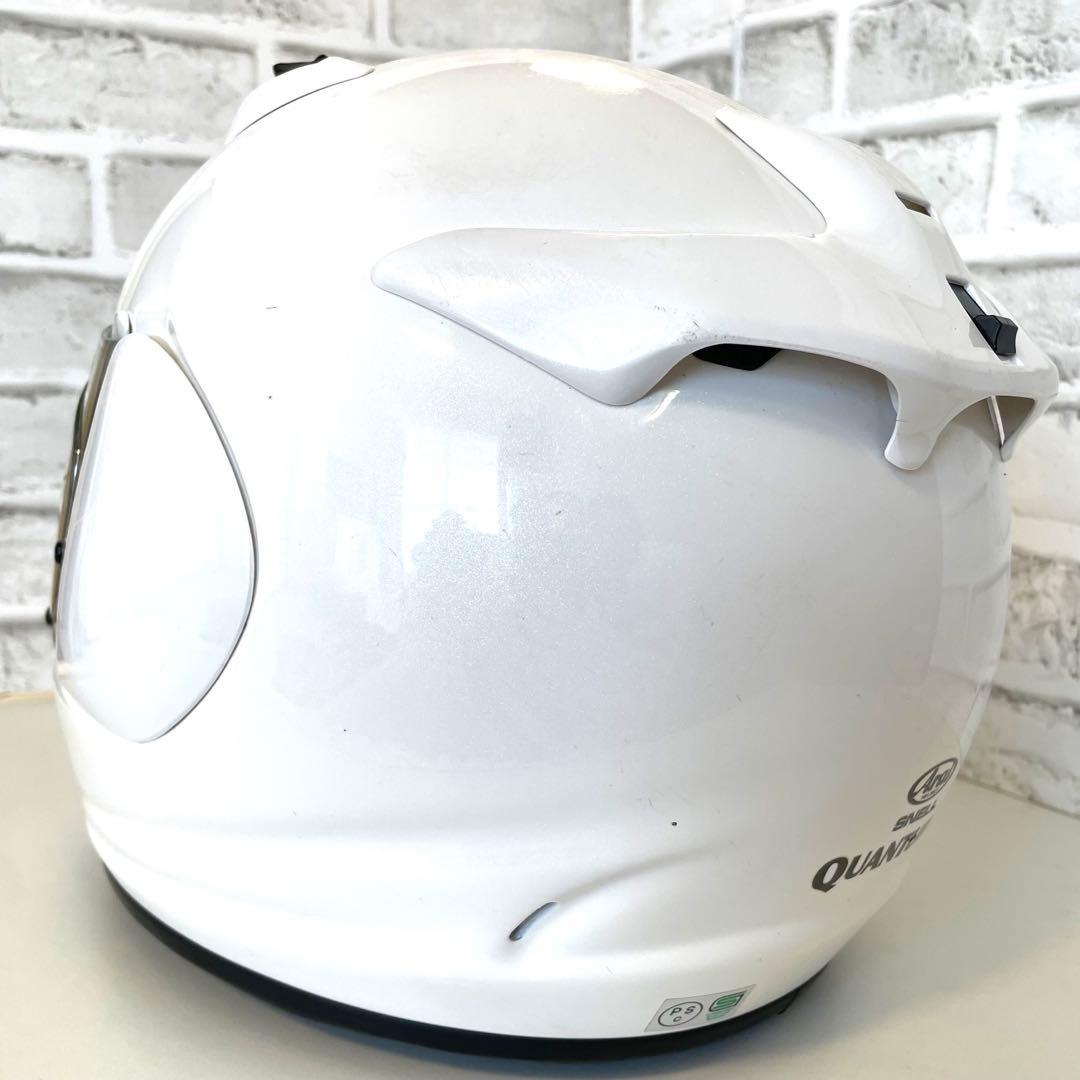 【Arai 】アライ　クワンタム-Ｊ　フルフェイスヘルメット 57.58cm 白