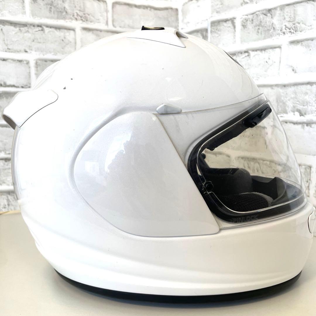 【Arai 】アライ　クワンタム-Ｊ　フルフェイスヘルメット 57.58cm 白