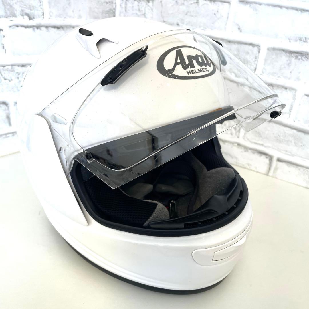 【Arai 】アライ　クワンタム-Ｊ　フルフェイスヘルメット 57.58cm 白