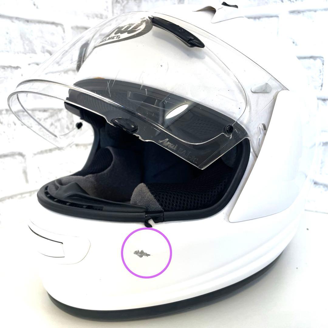 【Arai 】アライ　クワンタム-Ｊ　フルフェイスヘルメット 57.58cm 白