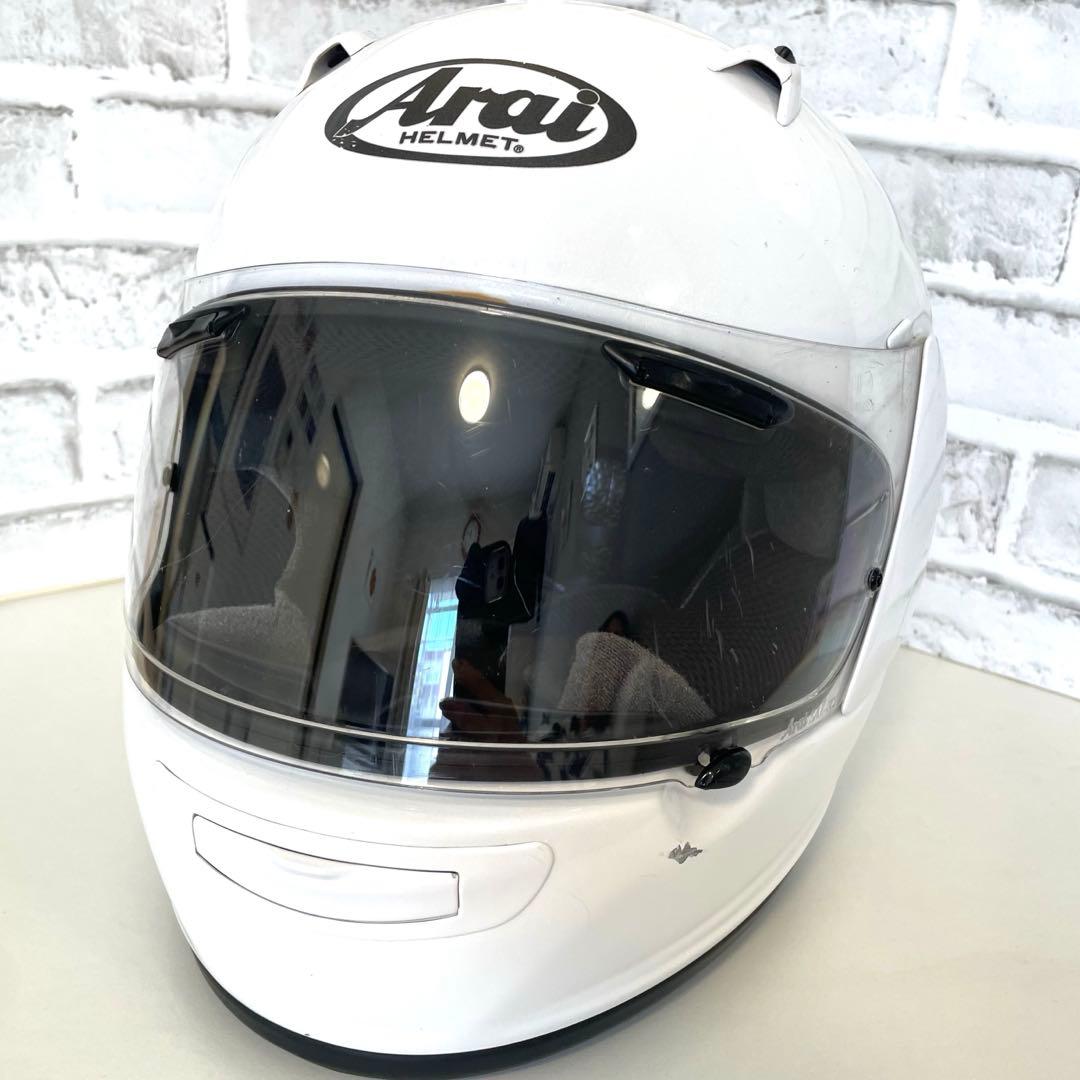 【Arai 】アライ　クワンタム-Ｊ　フルフェイスヘルメット 57.58cm 白