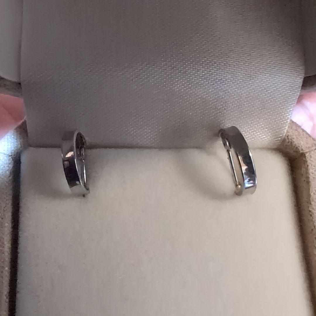 カスミソウPt900　フープピアス