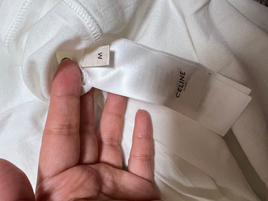 CELINE ロゴ Tシャツ ホワイト