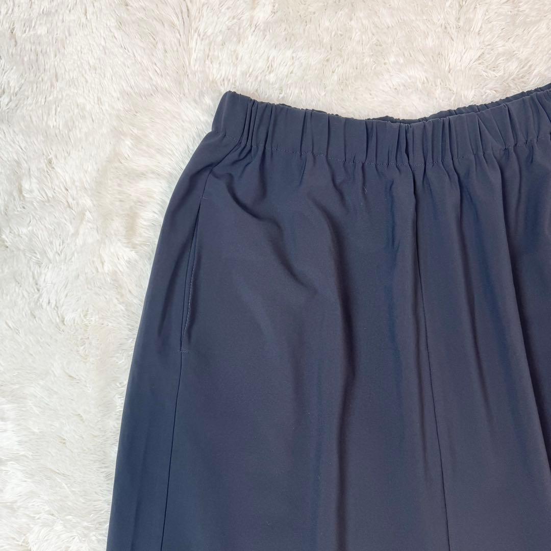 【極良品】ミズイロインド　定番サルエルパンツ　ネイビー　2 ゴム　ストレッチ