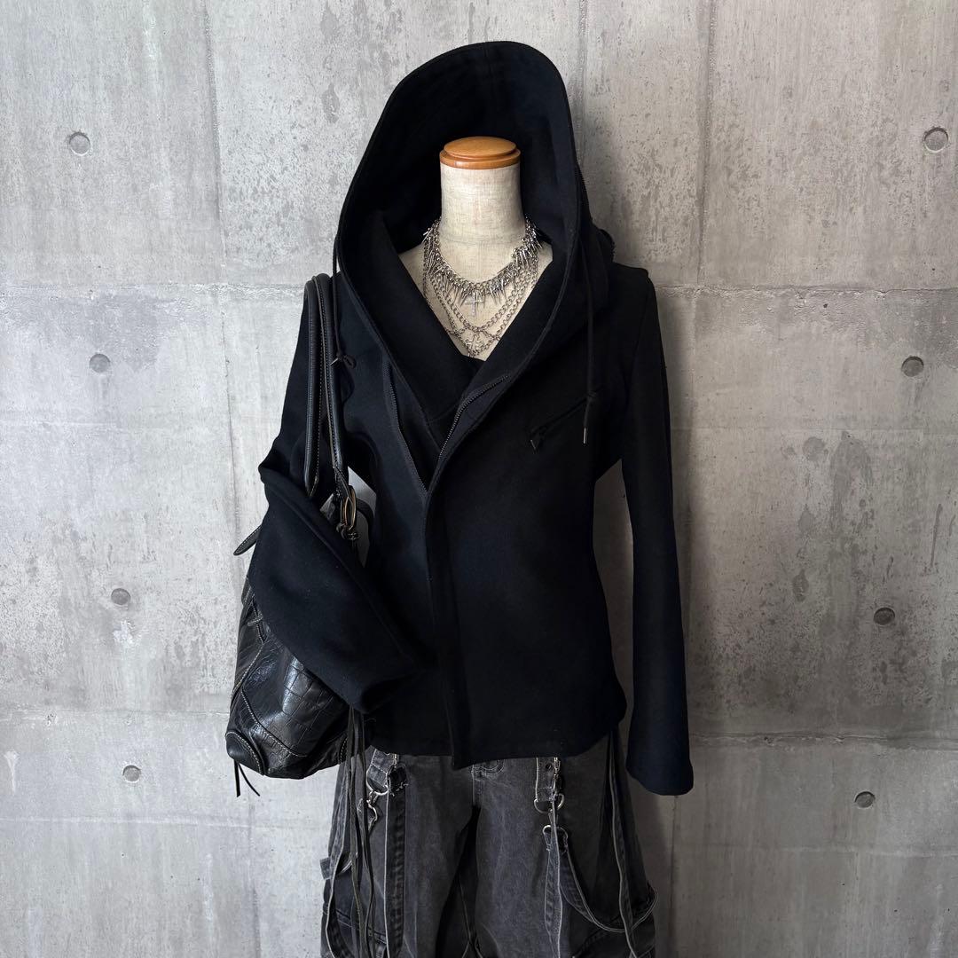 ジャケット・アウター 00s archive 2way volume neck blouson y2k