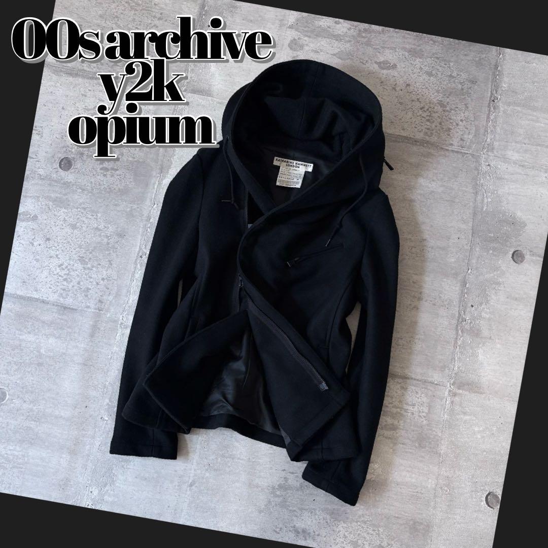 ジャケット・アウター 00s archive 2way volume neck blouson y2k