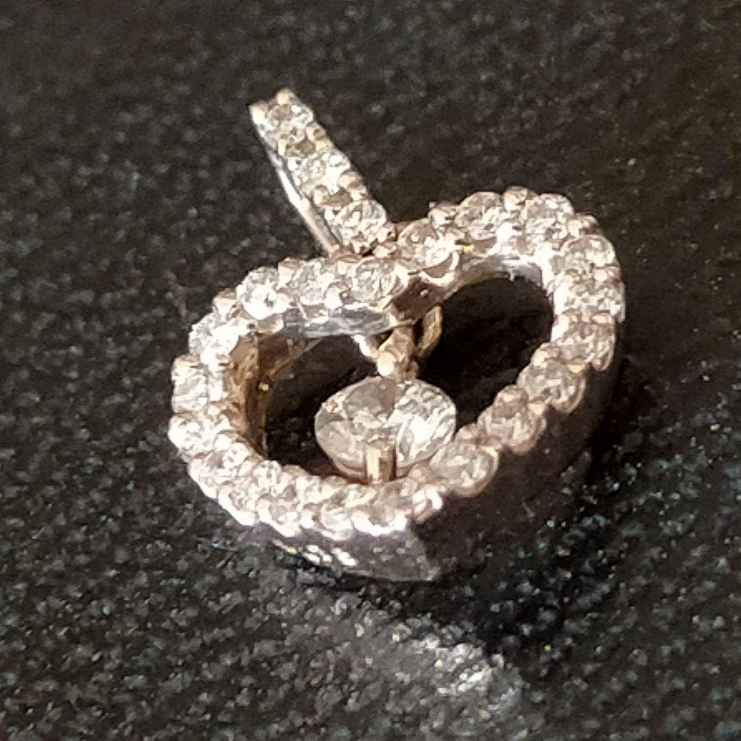 エステール 18金チャーム D0.18 ハートモチーフ K18PG