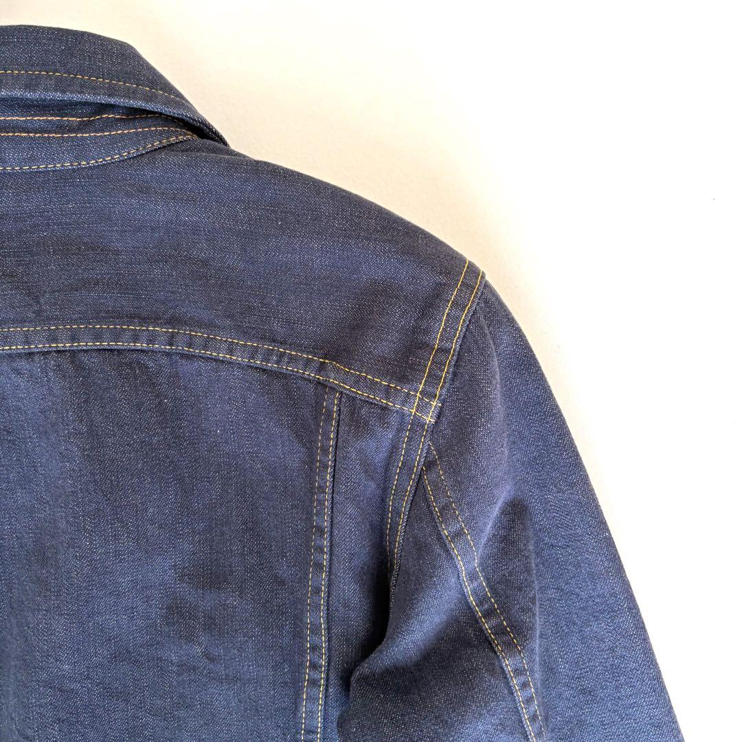 ヒステリックグラマー デニム ジャケット 濃紺 ヒスガール 短丈 派手 裏地