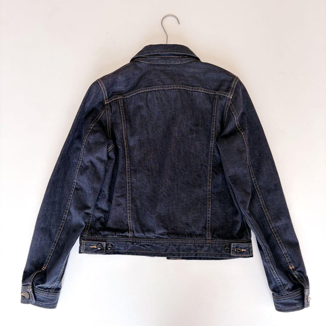ヒステリックグラマー デニム ジャケット 濃紺 ヒスガール 短丈 派手 裏地