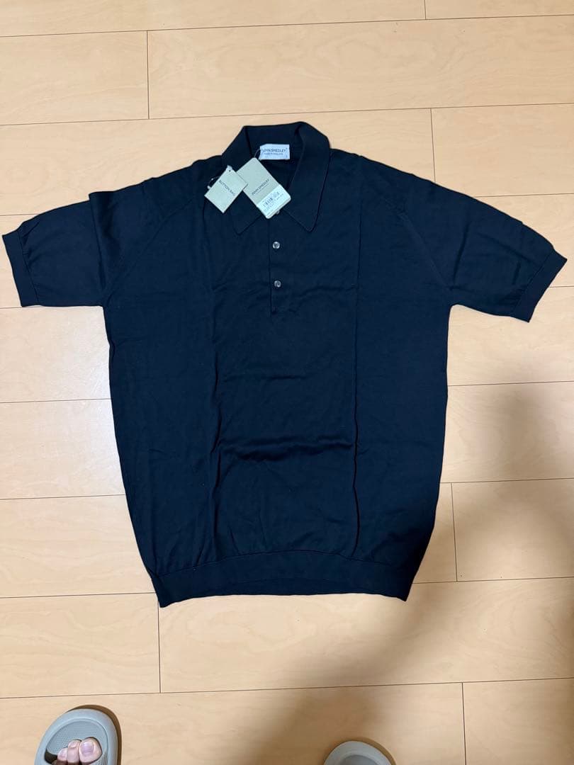 JOHN SMEDLEY ブラック ポロシャツ