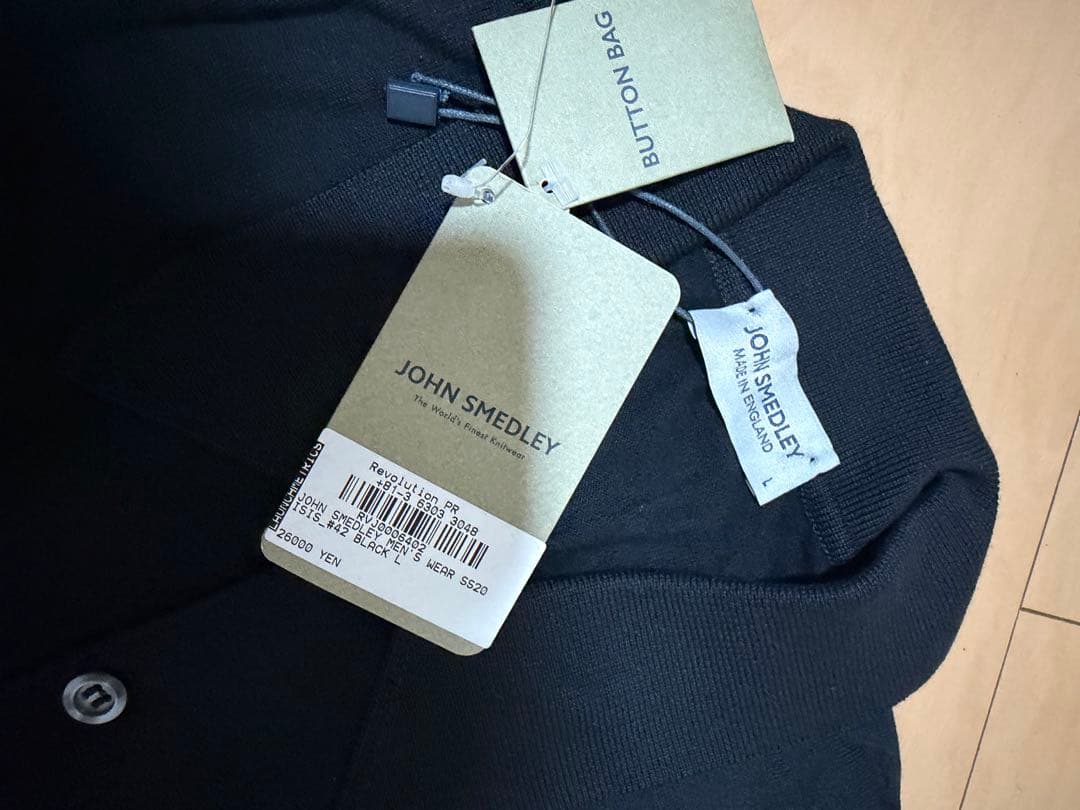 JOHN SMEDLEY ブラック ポロシャツ