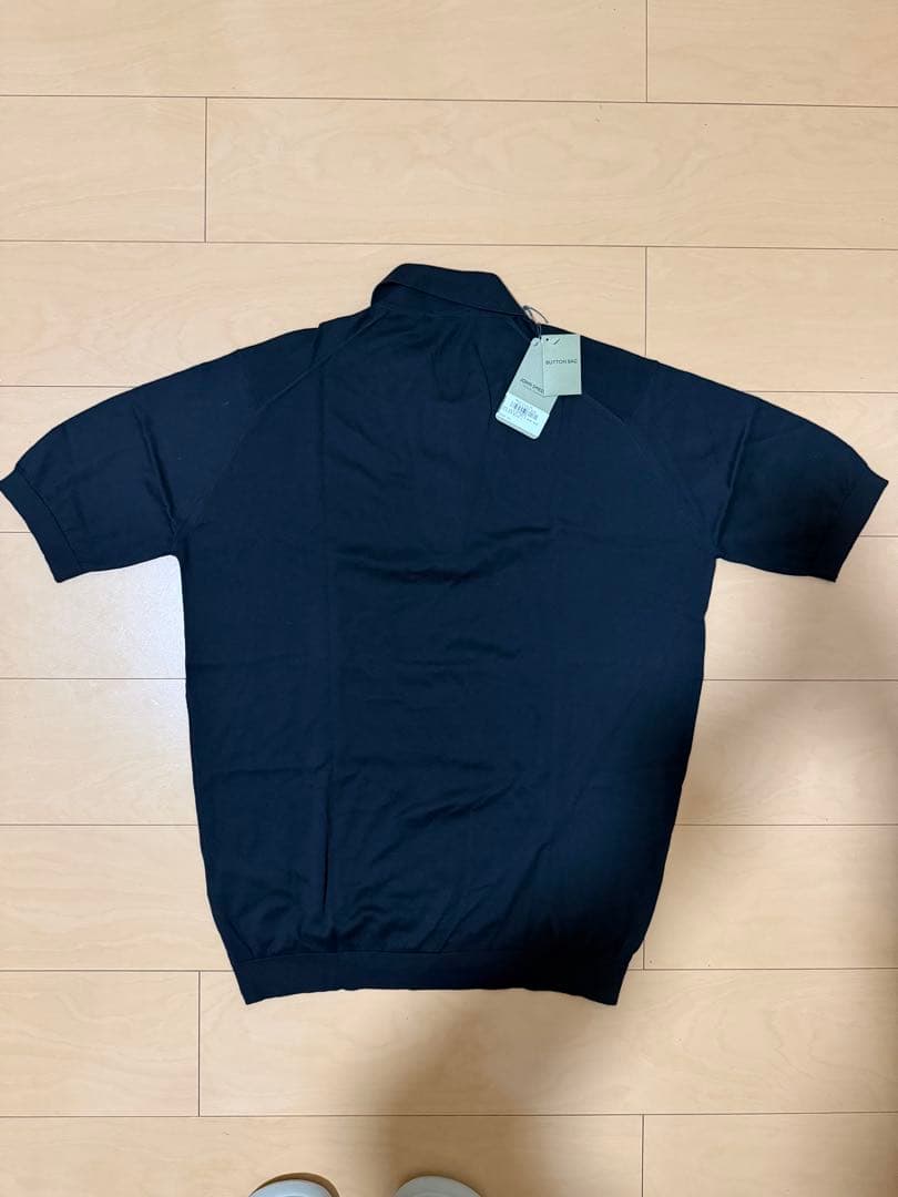 JOHN SMEDLEY ブラック ポロシャツ