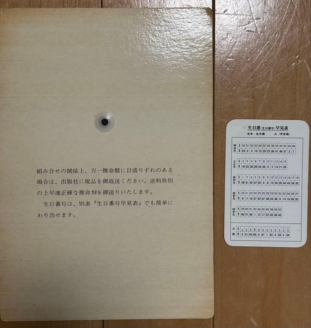 個性学入門 生まれ日による個性と相性 昭和47年初版 三命方象著