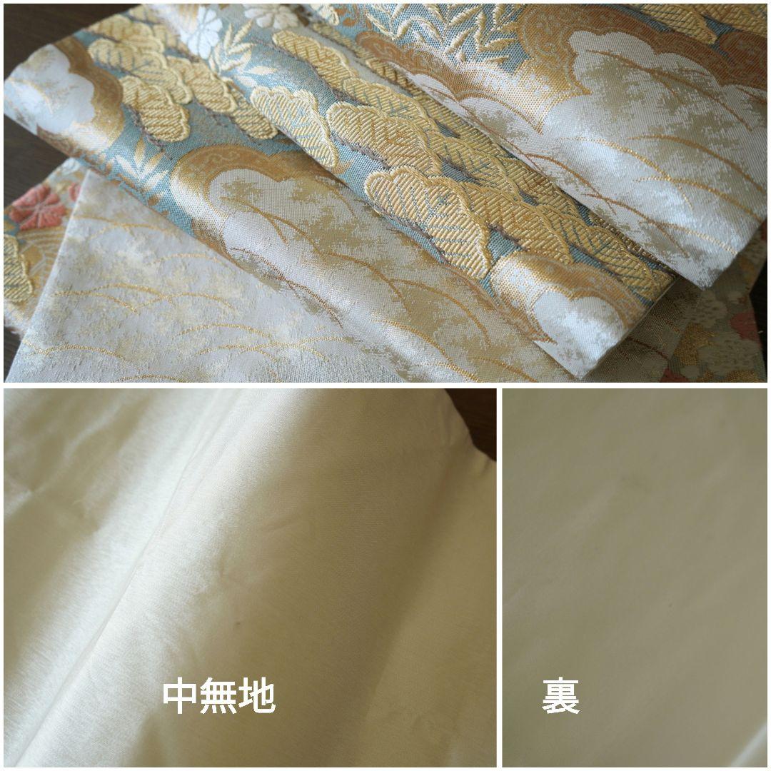 薄茶色に古典柄訪問着コーディネートフルセット 正絹 袷 七五三や入学式卒業式など