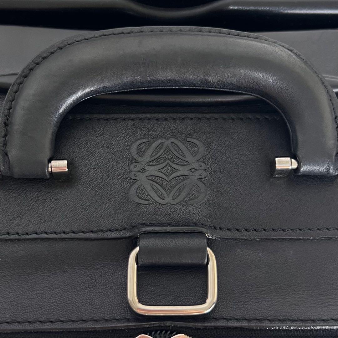 希少♡オールレザー♡LOEWE ロエベ アナグラム キャリーケース ブラック