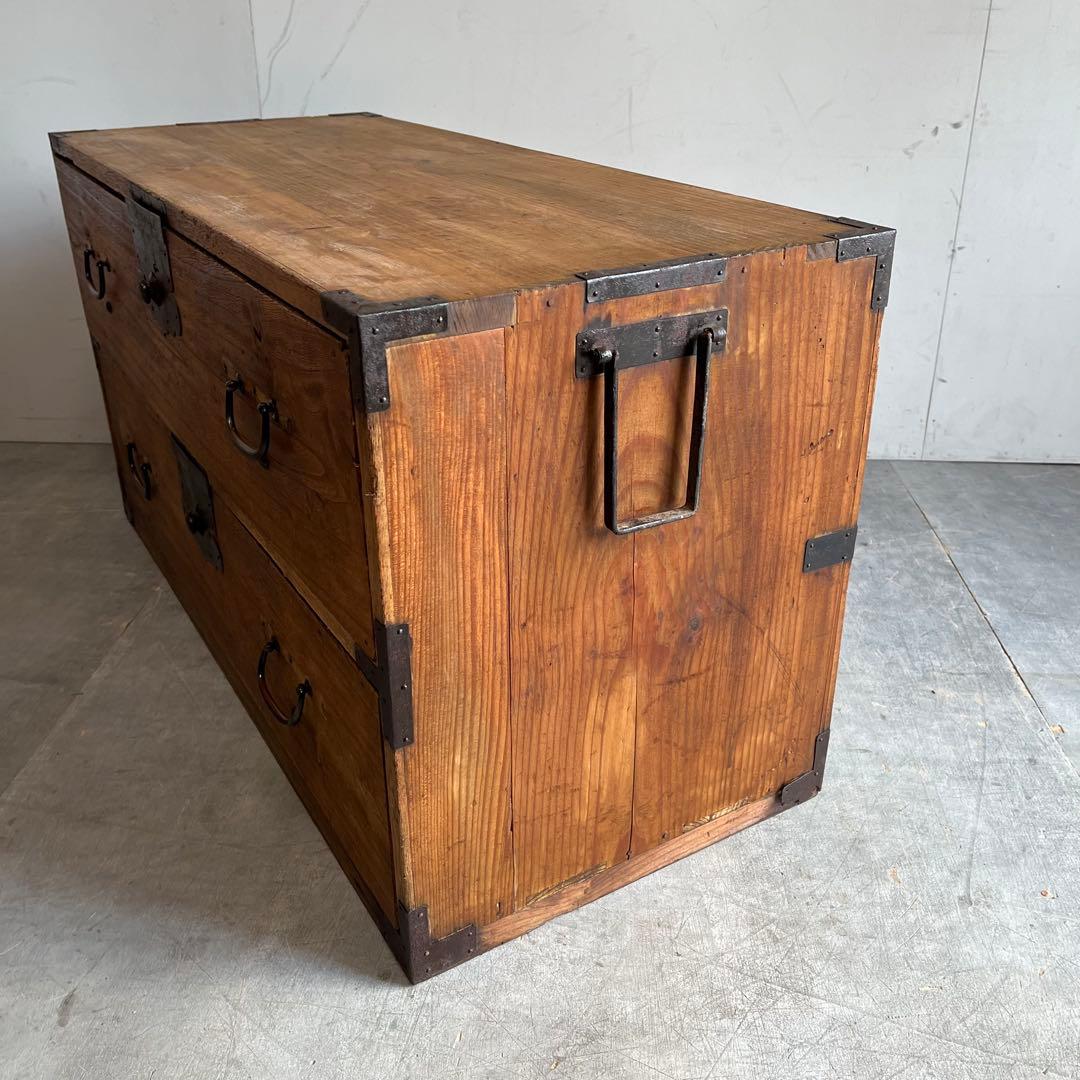 アンティーク チェスト 箪笥 テレビ台 無垢材 昭和レトロ ローボード